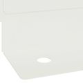 vidaXL Obrubník trávnika 20 ks 102 x 4 x 4 cm Oceľ Biela