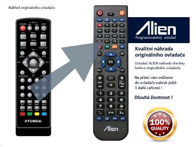 Diaľkový ovládač ALIEN HYUNDAI DVB 220 PVR
