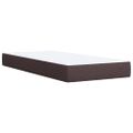 vidaXL Boxspring posteľ s matracom tmavohnedá 90x190 cm látka