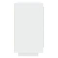vidaXL Komoda biela 80x40x75 cm spracované drevo