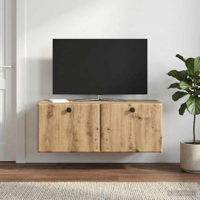 vidaXL Nástenná TV skrinka 78,5 x 31 x 30 cm Dub artisan