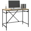 vidaXL Stôl dub sonoma 100x50x75 cm spracované drevo a železo