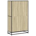 vidaXL Knižnica dub sonoma 80,5x35x139 cm kompozitné drevo