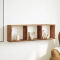 vidaXL Nástenná skrinka 100x16x30 cm staré drevo kompozitné drevo