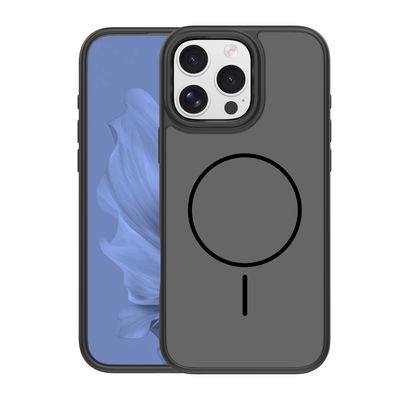 Tenké rámové puzdro Mag pre iPhone 16 Pro 6,3" čierne