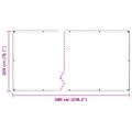 VidaXL Kryt na rastliny s očkami 2x6 m PVC