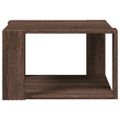 vidaXL Konferenčný stolík hnedý dub 51,5x51,5x30 cm kompozitné drevo