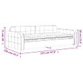 vidaXL Denná posteľ s matracom žltá 100x200 cm zamat