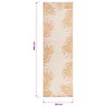 vidaXL Vonkajší koberec s plochým tkaním 80x250 cm listový vzor
