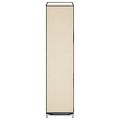 vidaXL Regál na topánky s krytom, krémový 58x28x106 cm, látka