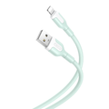 XO kábel NB212 USB - Lightning 1,0 m 2,1A zelený