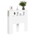 vidaXL Čelo s LED biele 100x18,5x103,5 cm kompozitné drevo