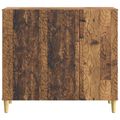 vidaXL Servírovacia skriňa Staré drevo 89 x 34,5 x 80 cm