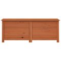 vidaXL Vonkajší box na vankúše hnedý 150x50x56 cm jedľový masív