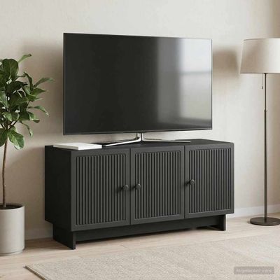 vidaXL TV skrinka 99 x 34,5 x 50 cm Čierna Kompozitné drevo