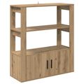 vidaXL Servírovacia skriňa dub artisan 30 x 80 x 90 cm