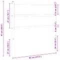 vidaXL Kovové náhradné čelo postele biele 90 cm