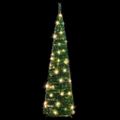vidaXL Umelý vianočný stromček vyskakovací 50 LED zelený 120 cm