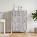 vidaXL Servírovacia skriňa Sivý Sonoma 66 x 34,5 x 90 cm
