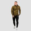 Mikina Athlete Military Green Black - GymBeam, veľkosť S, 60% cotton, 40% nylon