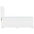vidaXL Boxspring posteľ s matracom biela 80x200 cm umelá koža