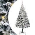 vidaXL Umelý vianočný stromček Biela 240 cm PVC a Oceľ a Plast