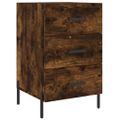 vidaXL Nočný stolík dymový dub 40x40x66 cm kompozitné drevo