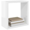vidaXL Nástenné police 6 ks lesklé biele 30x15x30 cm