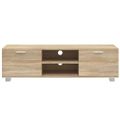 vidaXL TV skrinka dub sonoma 140x40,5x35 cm spracované drevo