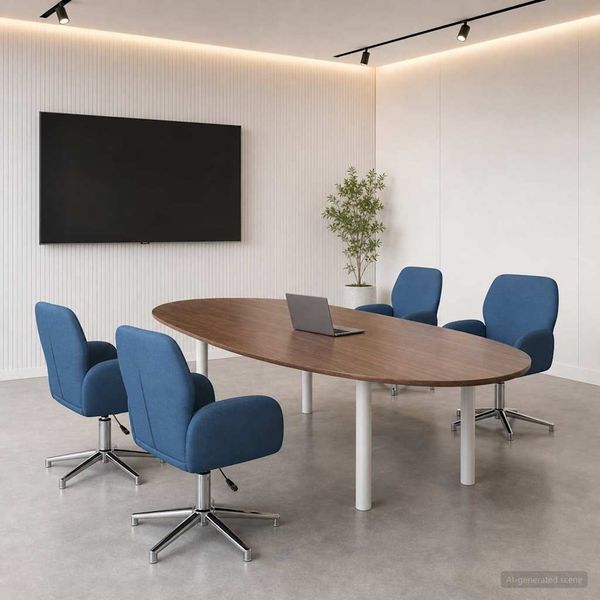 vidaXL Otáčacie stoličky k stolu 4 ks 54 x 58 x 90 cm Modrá Látka