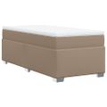 vidaXL Boxspring posteľ s matracom kapučínová 90x190 cm umelá koža