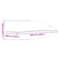 vidaXL Zimný plavací vankúš Modrá 380 x 180 x 140 cm PVC