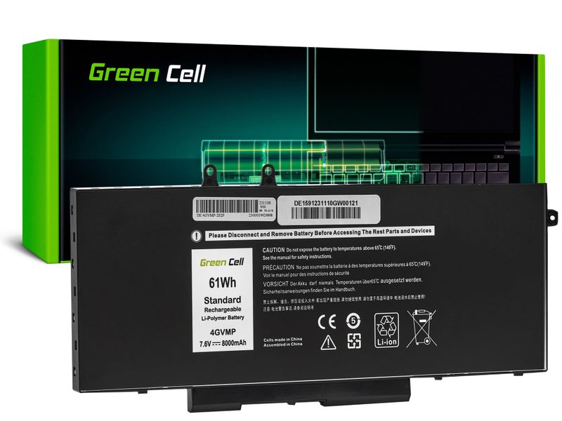 DE159 Green Cell batéria 4GVMP pre Dell Latitude 5400 5410 5500 5510 Precision 3540 3550