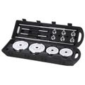 Činkový set v kufri HMS STC50 2x25 kg, chróm