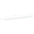 vidaXL Prídavné police 8 ks, biele 100x20x1,5 cm, drevotrieska