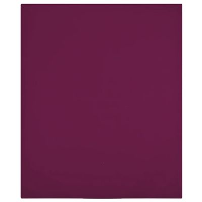 vidaXL Plachty Jersey 2 ks bordová 100x200 cm bavlna