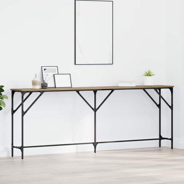 vidaXL Konzolový stôl dub artisan 200 x 29 x 75 cm