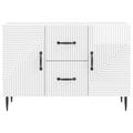 vidaXL Servírovacia skriňa Biela s vysokým leskom 89 x 34,5 x 60 cm