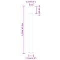 vidaXL Stĺpikové svietidlo 110 cm nehrdzavejúca oceľ IP44
