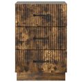 vidaXL Nočný stolík Dymový dub 43 x 41 x 63,5 cm Kompozitné drevo