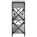 vidaXL Konzolový stolík sivý sonoma 75x28x75 cm kompozitné drevo