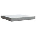 vidaXL LED boxspring posteľ s matracom Svetlosivá 160 x 200 cm Látka