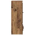 vidaXL Highboard 3 ks Staré drevo 132 x 35,5 x 103,5 cm