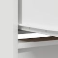 vidaXL Skrinka so zásuvkou Biela 55,5x34x119,5 cm Konštrukčné drevo
