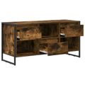 vidaXL TV skrinka 100 x 36 x 49,5 cm Dymová dub Kompozitné drevo