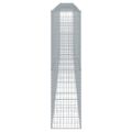 vidaXL Gabiónový kôš s krytom 700x50x200 cm pozinkované železo