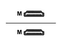 Kabel HDMI s ethernetem - HDMI s piny (male) do HDMI s piny (male) - 5 m - 90° konektor
