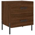 vidaXL Nočné stolíky 2 ks hnedý dub 40x35x47,5 cm kompozitné drevo