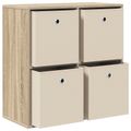 vidaXL Servírovacia skriňa Sonoma dub 68,5 x 32 x 67 cm
