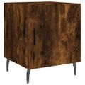 vidaXL Nočné stolíky 2 ks dymový dub 40x40x50 cm kompozitné drevo
